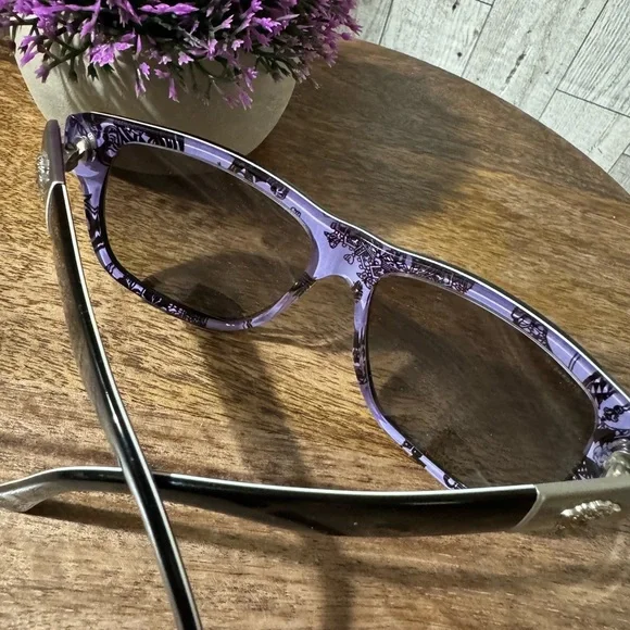Versace ~ Mod4192 ~ Sunglasses black with purple accents